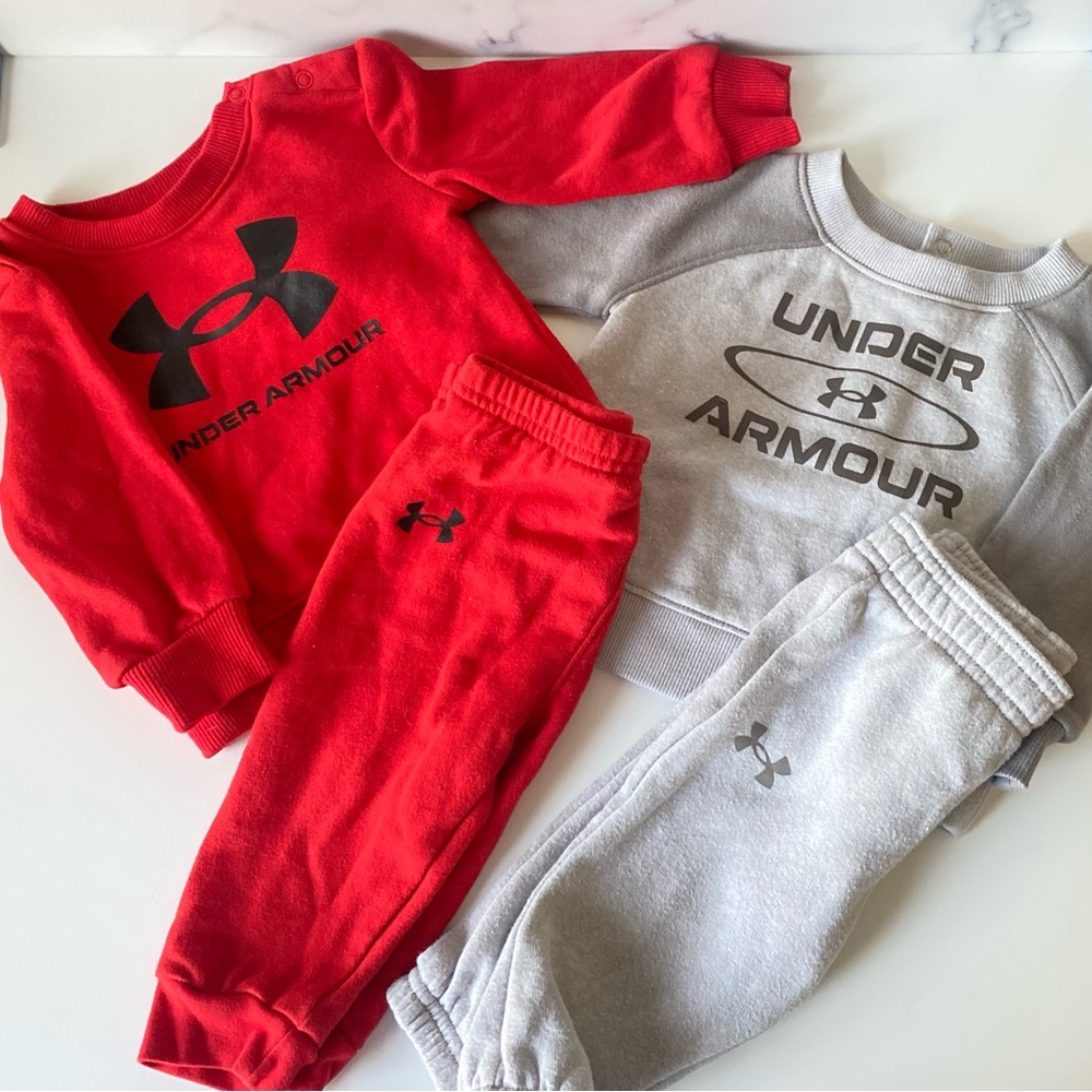 Under Armour sweat set 3-6 months